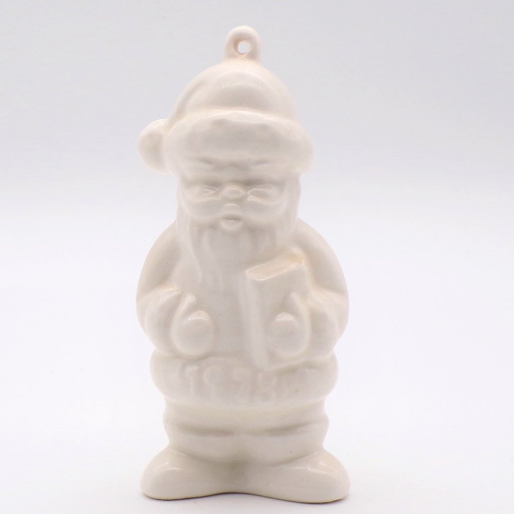White Goebel Santa Christmas 1978 Ornament